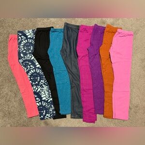 Girls Bundle Leggings in 8 different colors and designs